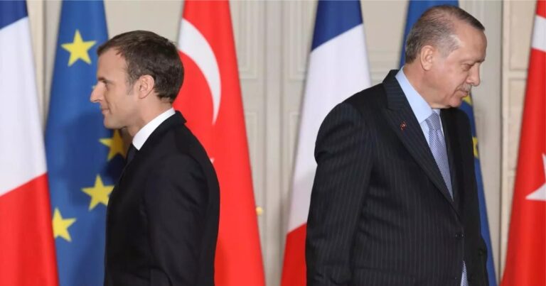 erdogan macron foto