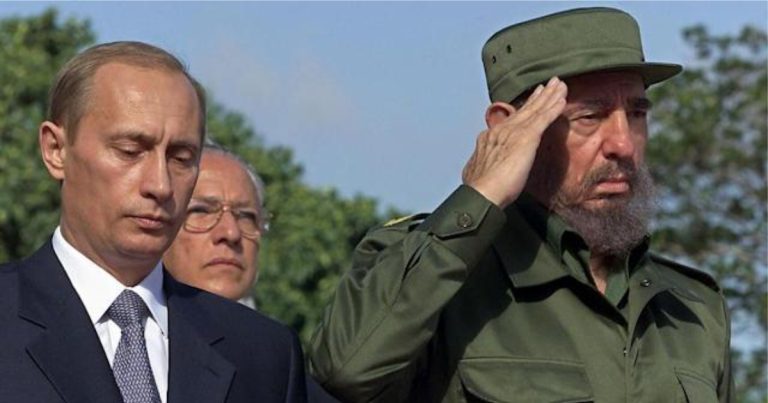 vladimir putin fidel kastro