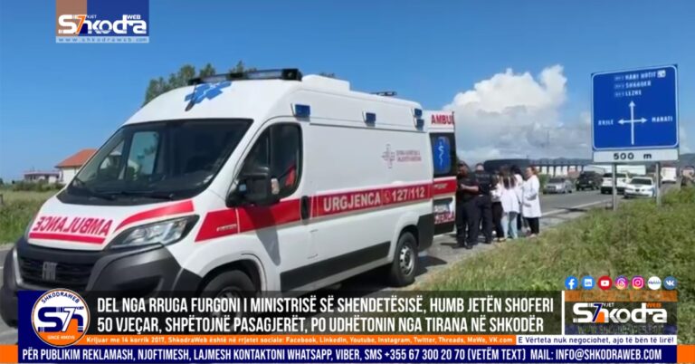 ambulance lezhe aksident